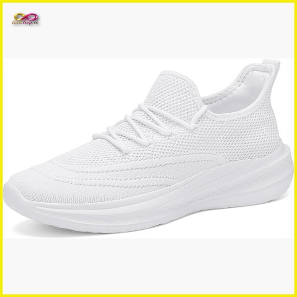 Men's Slip On Running Shoes Lightweight Breathable Mesh Sneakers Gym Workout